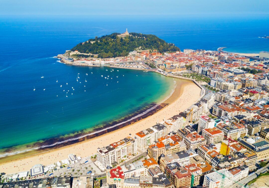 San Sebastián y La Concha, la meta